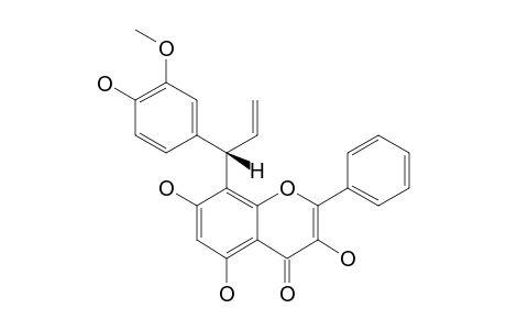 (7''-R)-8-[1-(4'-HYDROXY-3'-METHOXYPHENYL)-PROP-2-EN-1-YL]-GALANGIN