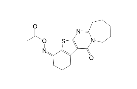 benzo[4',5']thieno[2',3':4,5]pyrimido[1,2-a]azepine-4,13(1H,7H)-dione, 2,3,8,9,10,11-hexahydro-, 4-(O-acetyloxime), (4Z)-