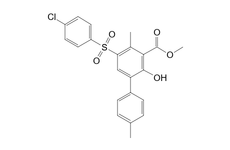 Methyl 5-(4-Chlorophenylsulfonyl)-2-hydroxy-4,4'-dimethylbiphenyl-3-carboxylate