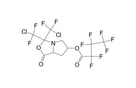 Butanoic acid, heptafluoro-, 3,3-bis(chlorodifluoromethyl)tetrahydro-1-oxo-1H,3H-pyrrolo[1,2-c]oxa zol-6-yl ester