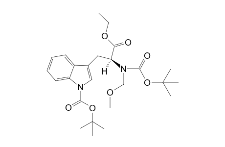 N(i),N(.alpha.)-Bis-tert-butoxycarbonyl-N.alpha.-(methoxymethyl)tryptophan ethyl ester