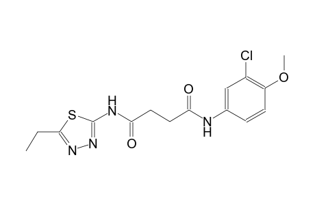 N~1~-(3-chloro-4-methoxyphenyl)-N~4~-(5-ethyl-1,3,4-thiadiazol-2-yl)succinamide