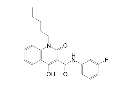 N-(3-fluorophenyl)-4-hydroxy-2-oxo-1-pentyl-1,2-dihydro-3-quinolinecarboxamide