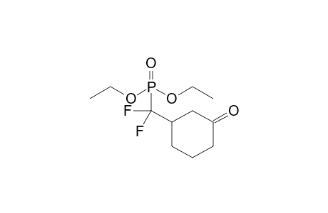 3-[diethoxyphosphoryl(difluoro)methyl]-1-cyclohexanone