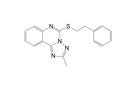 [1,2,4]triazolo[1,5-c]quinazoline, 2-methyl-5-[(2-phenylethyl)thio]-