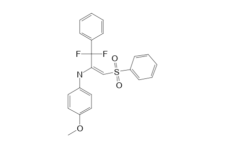 N2-(4-METHOXYPHENYL)-1,1-DIFLUORO-1-PEHNYL-3-PHENYLSULFONYL-2-PROPANIMINE;ENAMINO-TAUTOMER