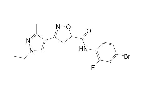 N-(4-bromo-2-fluorophenyl)-3-(1-ethyl-3-methyl-1H-pyrazol-4-yl)-4,5-dihydro-5-isoxazolecarboxamide