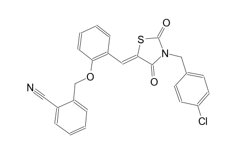 benzonitrile, 2-[[2-[(Z)-[3-[(4-chlorophenyl)methyl]-2,4-dioxo-5-thiazolidinylidene]methyl]phenoxy]methyl]-