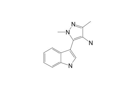 3-(4-AMINO-1,3-DIMETHYLPYRAZOL-5-YL)-INDOLE