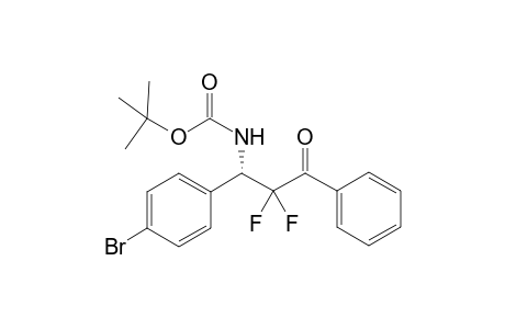 (S)-tert-Butyl N-(1-(4-bromophenyl)-2,2-difluoro-3-oxo-3-phenylpropyl)carbamate