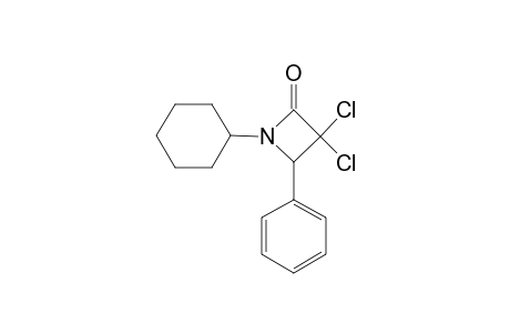 1-CYCLOHEXYL-3,3-DICHLORO-4-PHENYL-2-AZETIDINONE