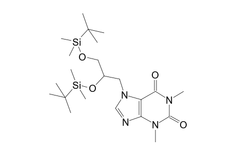 7-(2,3-bis((Tert-butyldimethylsilyl)oxy)propyl)-1,3-dimethyl-1H-purine-2,6(3H,7H)-dione