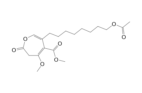6-(8'-Acetoxyoctyl)-4-methoxy-5-(methoxycarbonyl0-3H-oxepin-2-one