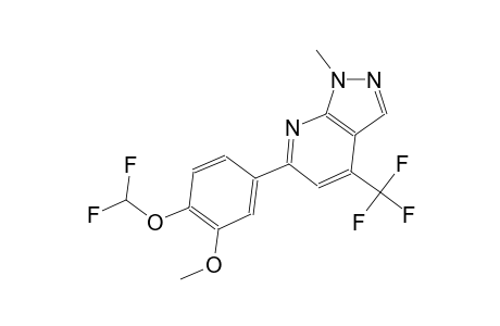 1H-pyrazolo[3,4-b]pyridine, 6-[4-(difluoromethoxy)-3-methoxyphenyl]-1-methyl-4-(trifluoromethyl)-
