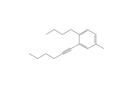 1-Butyl-2-(1-hexynyl)-4-methylbenzene