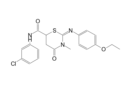 (2E)-N-(3-chlorophenyl)-2-[(4-ethoxyphenyl)imino]-3-methyl-4-oxotetrahydro-2H-1,3-thiazine-6-carboxamide