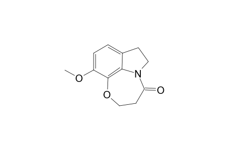 6-Methoxy-7,7a,10-(4'-oxo-5'-aza-1'-oxacyclohepta)-2,3-dihydroindole