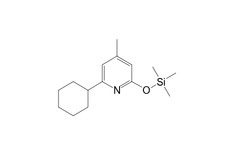 6-Cyclohexyl-4-methyl-pyridin-2-one TMS
