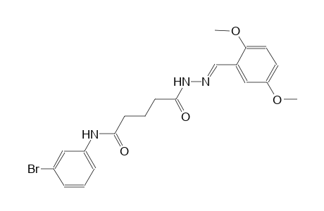 pentanoic acid, 5-[(3-bromophenyl)amino]-5-oxo-, 2-[(E)-(2,5-dimethoxyphenyl)methylidene]hydrazide