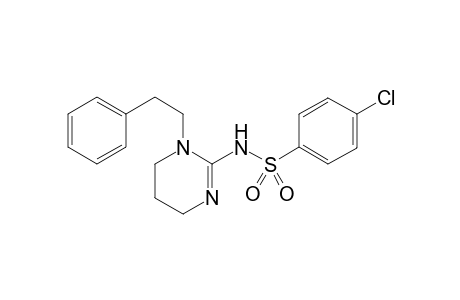 4-chloro-N-(1-phenethyl-5,6-dihydro-4H-pyrimidin-2-yl)benzenesulfonamide