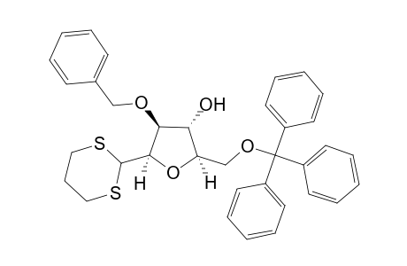 (2R,3R,4S,5R)-4-Benzyloxy-5-(1,3-dithian-2-yl)-3-hydroxy-2-trityloxymethyltetrahydrofuran