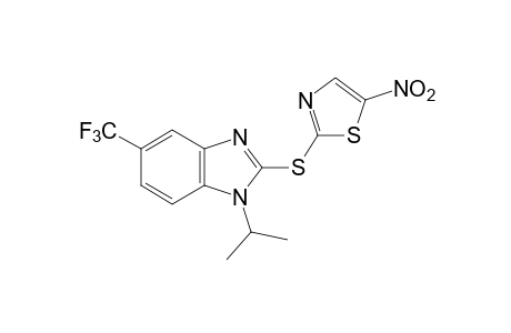 1-isopropyl-2-[(5-nitro-2-thiazolyl)thio]-5-(trifluoromethyl)benzimidazole