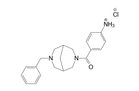 3,7-Diazabicyclo[3.3.1]nonane, 3-(4-aminobenzoyl)-7-(phenylmethyl)-, monohydrochloride, salt