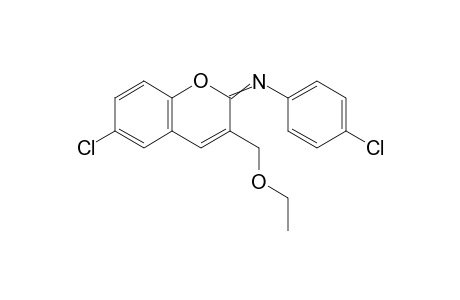 6-Chloro-3-ethoxymethyl-2-(4-chlorophenyl)imino-2H-chromene