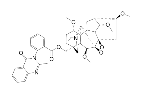 18-O-2-(2-METHYL-4-OXO-4-H-QUINAZOLINE-3-YL)-BENZOYLLYCOCTONINE