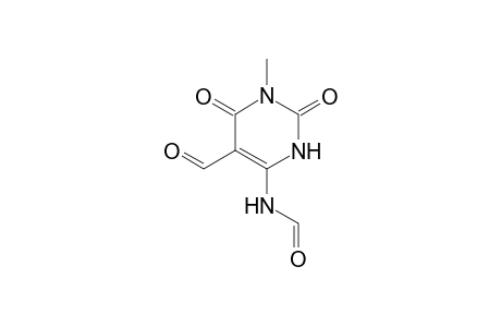 N-(5-Formyl-1-methyl-2,6-dioxo-1,2,3,6-tetrahydropyrimidin-4-yl)formamide
