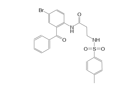 propanamide, N-(2-benzoyl-4-bromophenyl)-3-[[(4-methylphenyl)sulfonyl]amino]-