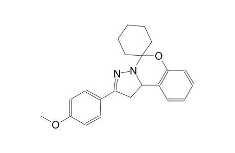 2-(4-methoxyphenyl)-1,10b-dihydrospiro[benzo[e]pyrazolo[1,5-c][1,3]oxazine-5,1'-cyclohexane]