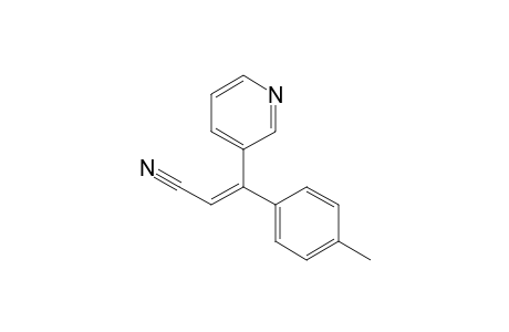 (Z)-3-(4-Methylphenyl)-3-(pyridin-3-yl)-2-propenenitrile