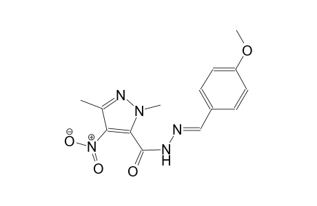 N'-[(E)-(4-methoxyphenyl)methylidene]-1,3-dimethyl-4-nitro-1H-pyrazole-5-carbohydrazide