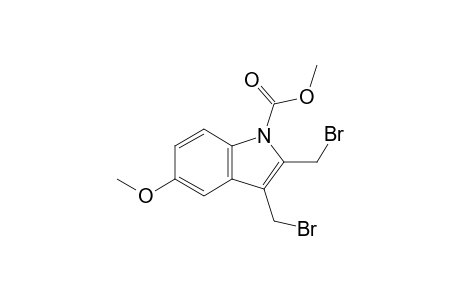 N-Methoxycarbonyl-5-methoxy-2,3-bis(bromomethyl)indole