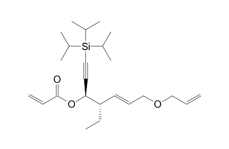 (E)-(1R,2S)-5-Allyloxy-2-ethyl-1-[(triisopropylsilyl)ethynyl]pent-3-enyl acrylate