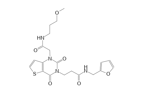 N-(2-furylmethyl)-3-(1-{2-[(3-methoxypropyl)amino]-2-oxoethyl}-2,4-dioxo-1,4-dihydrothieno[3,2-d]pyrimidin-3(2H)-yl)propanamide