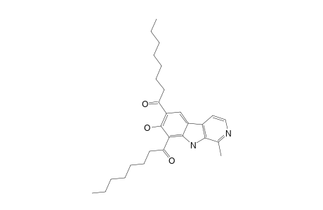 10,12-DICAPRYLOYL-11-HYDROXY-3-METHYL-BETA-CARBOLINE