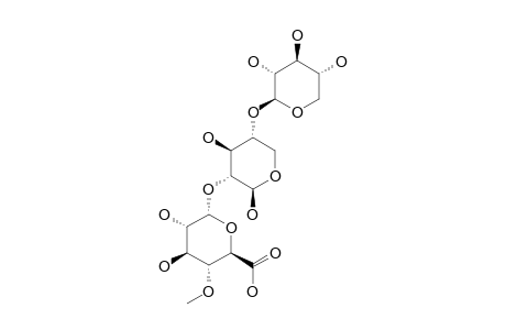 2-O-(4-O-METHYL-ALPHA-D-GLUCOPYRANOSYLURONIC-ACID)-4-O-(BETA-D-XYLOPYRANOSYL)-BETA-D-XYLOPYRANOSIDE;AOS-2-BETA