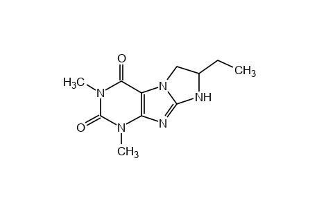 R-(+)-7,8-dihydro-1,3-dimethyl-7-ethyl-1H-imidazol[2,1-f]purine-2,4(3H,6H)-dione