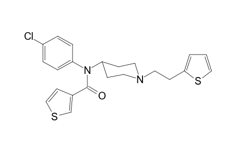 N-(1-N-4-chlorophenyl-[2-(thiophen-2-yl)ethyl]piperidin-4-yl)thiophene-3-carboxamide