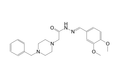 1-piperazineacetic acid, 4-(phenylmethyl)-, 2-[(E)-(3,4-dimethoxyphenyl)methylidene]hydrazide