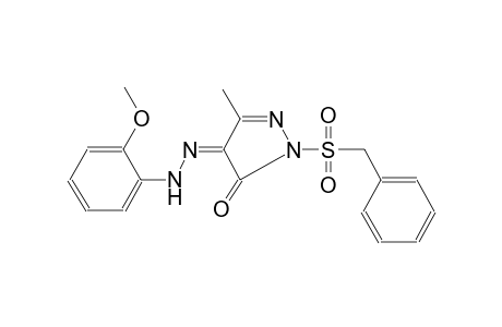 (4Z)-1-(benzylsulfonyl)-3-methyl-1H-pyrazole-4,5-dione 4-[(2-methoxyphenyl)hydrazone]