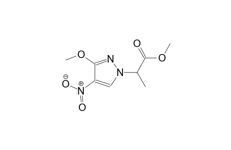 methyl 2-(3-methoxy-4-nitro-1H-pyrazol-1-yl)propanoate