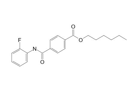 Terephthalic acid, monoamide, N-(2-fluorophenyl)-, hexyl ester