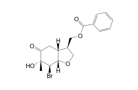 Benzoic acid (3R,3aR,6R,7R,7aS)-7-bromo-6-hydroxy-6-methyl-5-oxo-octahydro-benzofuran-3-ylmethyl ester