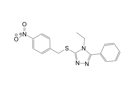 4-ethyl-3-[(4-nitrobenzyl)sulfanyl]-5-phenyl-4H-1,2,4-triazole
