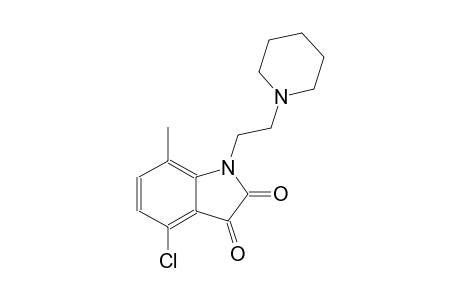 4-chloro-7-methyl-1-[2-(1-piperidinyl)ethyl]-1H-indole-2,3-dione