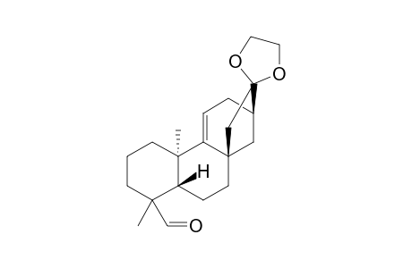 ent-16,16-Ethylenedioxy-17-norkaur-9(11)-en-19-al