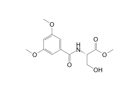 (2S)-2-[(3,5-dimethoxybenzoyl)amino]-3-hydroxy-propionic acid methyl ester